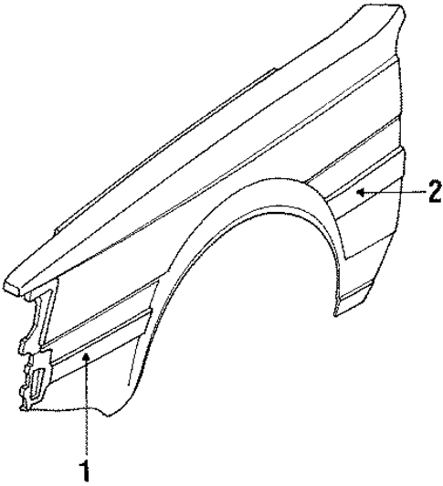 Fender & Components for 1989 Subaru DL #1