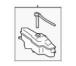 164700V020 - Cooling System: Reservoir for Toyota: Avalon, Camry Image
