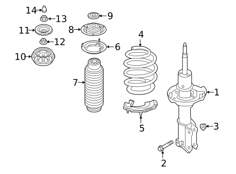 Struts & Components for 2022 Hyundai Accent #0