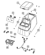 1FT941D5AA - Interior Trim: Center Console Bezel for Chrysler: Aspen | Dodge: Durango Image