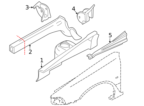 Structural Components & Rails for 2004 Volvo S40 #0