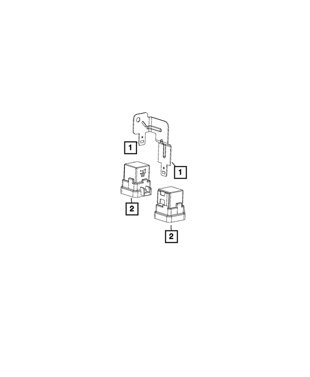 68137916AA - Electrical: Relay And Bracket for Mopar Image