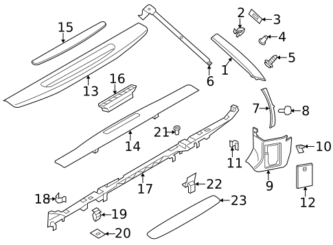 Interior Trim - Pillars for 2024 Porsche 718 Boxster #2