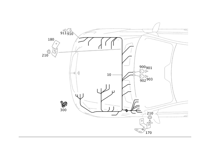 2214402535 - Electrical Equipment and Instruments: Electrical Wiring Harness for Mercedes-Benz Image image