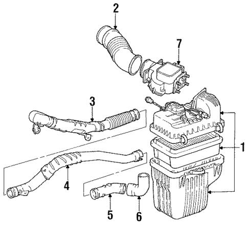 Air Intake for 1986 Toyota Van #0