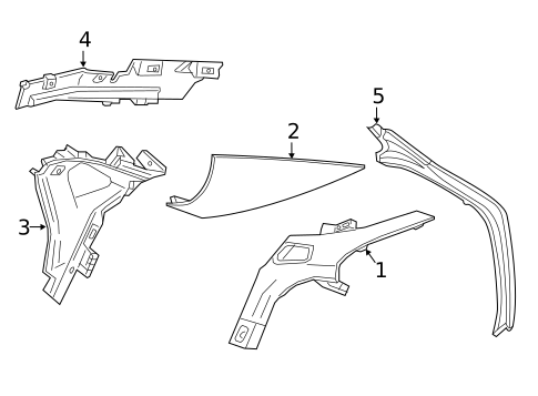 Interior Trim - Quarter Panels for 2017 Cadillac CT6 #0