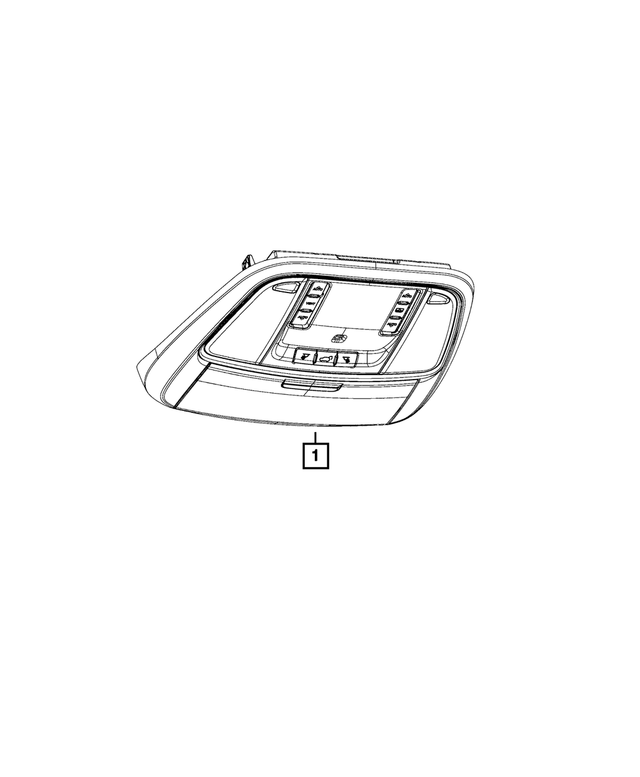 1RF12DX9AG - Interior Trim: Overhead Console for Mopar Image