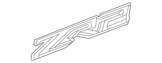 2023-2026 Chevrolet Silverado 1500 Nameplate 86539817 | OEM Parts Online