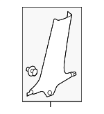 84121TBAA01ZA - Body: Lower Center Pillar Trim for Honda: Civic Image