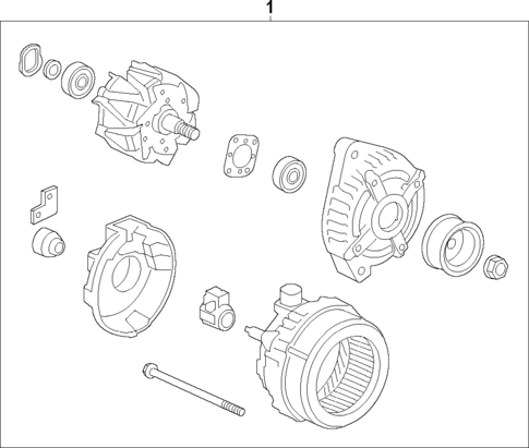 Alternator for 2024 Honda Passport #1