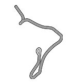 54347299831 - Body: Pressure Hose for BMW: 640i, 640i xDrive, 650i, 650i xDrive, M6 Image