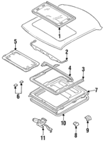 73675D4010 - Body: Air Deflector for Nissan: Maxima, Stanza Image