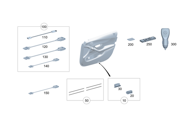 2239063504 - Electrics and Function: Projector for Mercedes-Benz Image