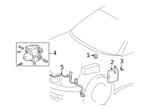 ABS Components for 2001 Lexus IS300 #0