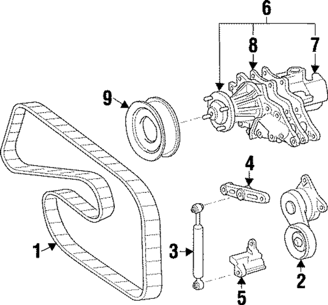 1637146020 - Belts &amp; Cooling: Pulley for Toyota: Supra Image