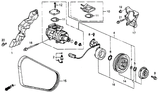 A/C Compressor for 1993 Honda Accord #0