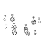 68483661AA - Cooling: Idler Pulley for Mopar Image