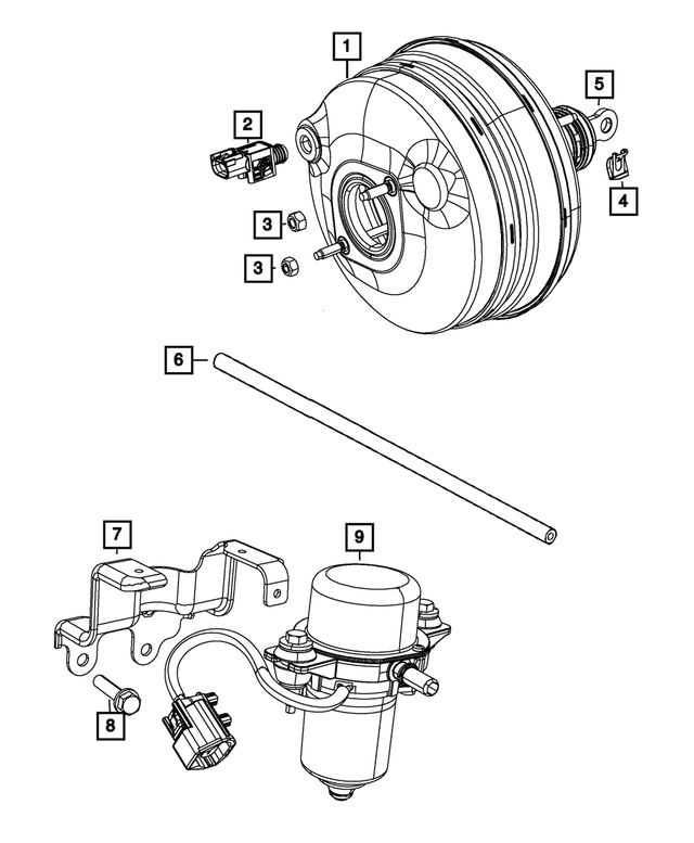 5183872AA - Brakes: Hex Lock Nut for Mopar Image image