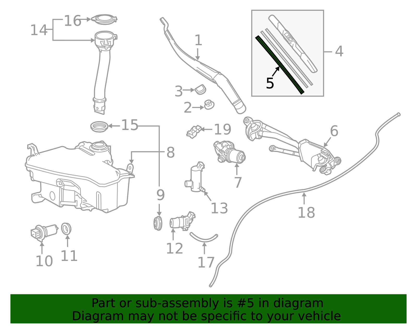 2006-2025 Lexus Wiper Blade Refill 85214-06140 | OEM Parts Online