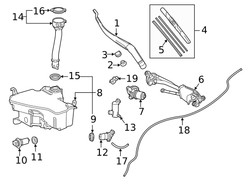 Wiper & Washer Components for 2022 Lexus IS300 #0