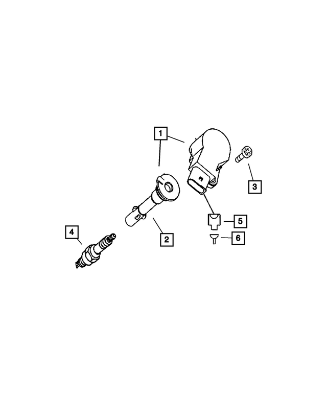 68011847AA - Electrical: Ignition Coil Cable for Mopar Image