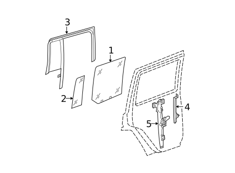 Rear Door for 2008 Jeep Commander #1