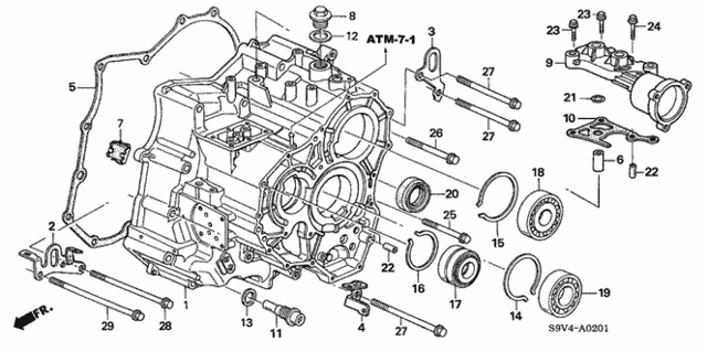 AT Transmission Case ('05) for 2005 Honda Pilot #0
