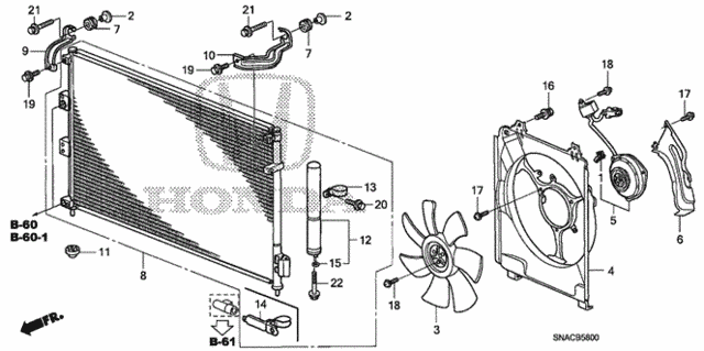 A/C Condenser for 2010 Honda Civic #0