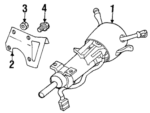Steering Column Assembly for 2003 Oldsmobile Aurora #0