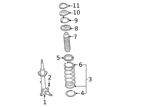 Struts & Components for 2003 INFINITI M45 #0