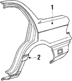 MB593241 - Body: Outer Panel for Mitsubishi Image