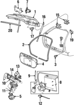 F6DZ7440010A - Body: Lift Gate for Ford: Taurus | Mercury: Sable Image