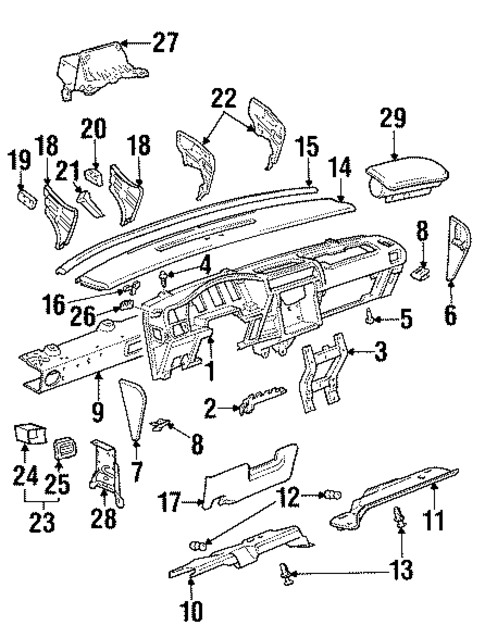 Instrument Panel for 2000 Oldsmobile Silhouette #0