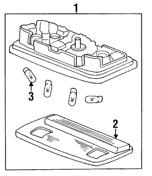 Overhead Console for 1993 Acura Legend #1