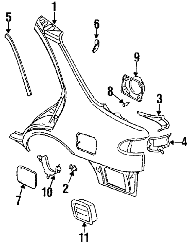 G81131M230 - : Quarter Panel for Nissan Image
