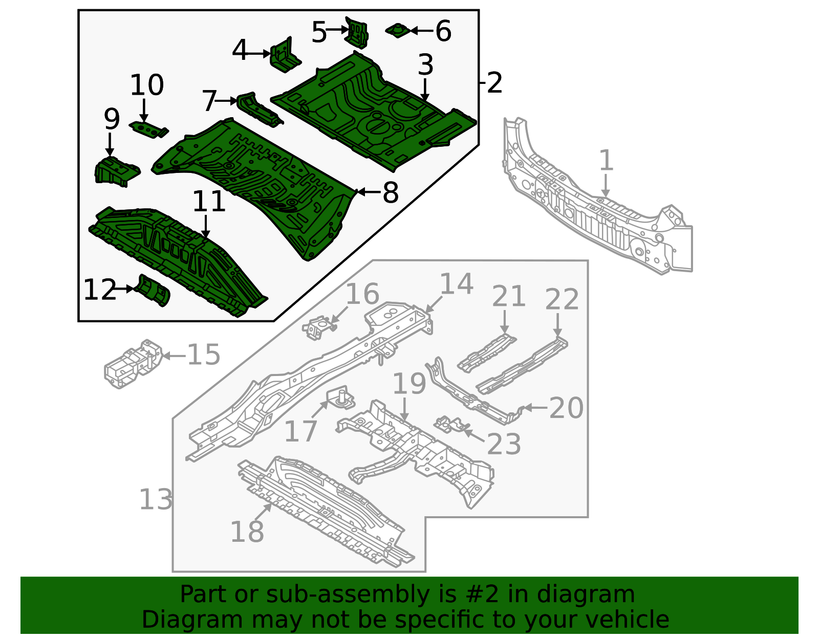 65510-AO000 - Floor Pan Assembly 2023-2025 Kia Niro EV | Kia.Parts Store