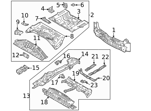 Rear Body for 2023 Kia Niro EV #0