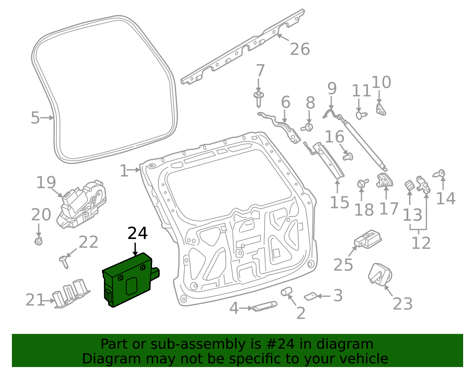 Liftgate Control Module 2025 Ford Lift-Gate Control Module NU5Z-14B291-AK | OEM Parts Online