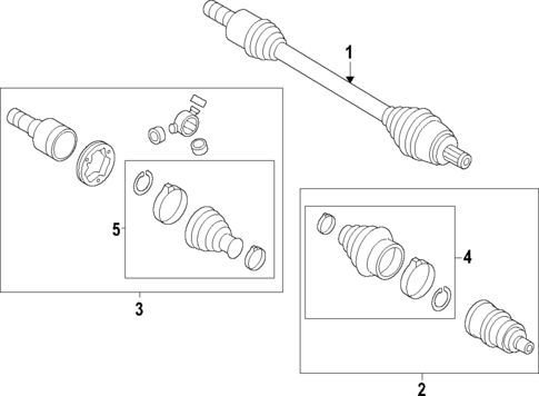 Axle Shafts & Joints for 2025 Volkswagen Atlas Cross Sport #0