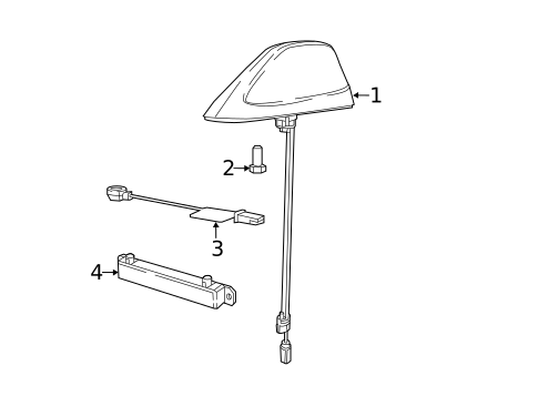 Antenna & Radio for 2018 Chrysler Pacifica #1