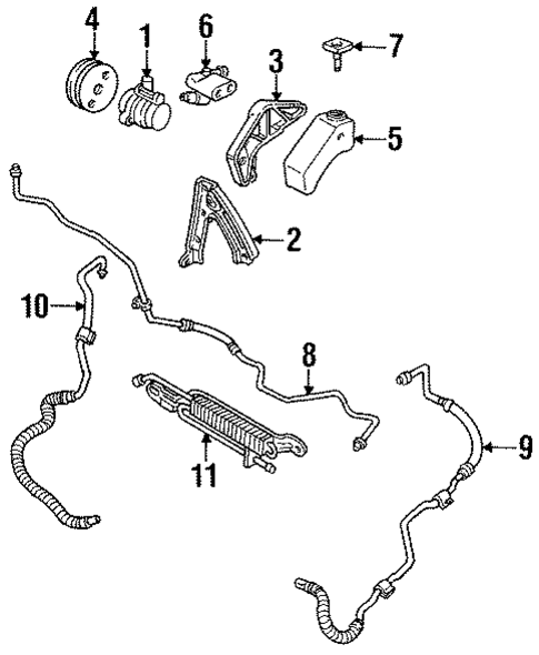 Pump & Hoses for 1994 Cadillac Seville #0