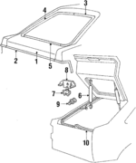 E5FZ5840110B - Body: Gate for Ford: Escort | Mercury: Lynx Image