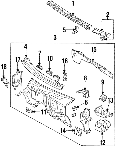Cowl for 1999 Isuzu Hombre #0