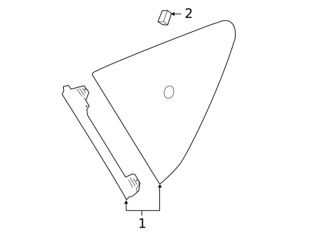 Glass & Hardware for 2017 Nissan Versa Note #0