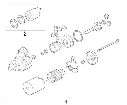Starter for 2014 Mitsubishi Outlander #0