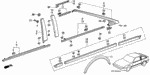 72411SE0003 - Body/Air Conditioning: CLIP, DOOR MOLDING for Honda Image