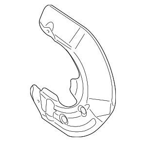 971615312K - Brakes: Brake Dust Shield for Porsche Image
