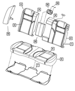 1CD531DVAA - Interior Trim: Rear Seat Back Cover for Chrysler: 300 | Dodge: Charger Image