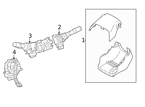 Shroud, Switches & Levers for 2016 Lexus CT200h #0