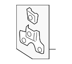 8J1863234A - Body: Side Cover Mount Bracket for Audi: TT, TT Quattro, TT RS Quattro, TTS Quattro Image